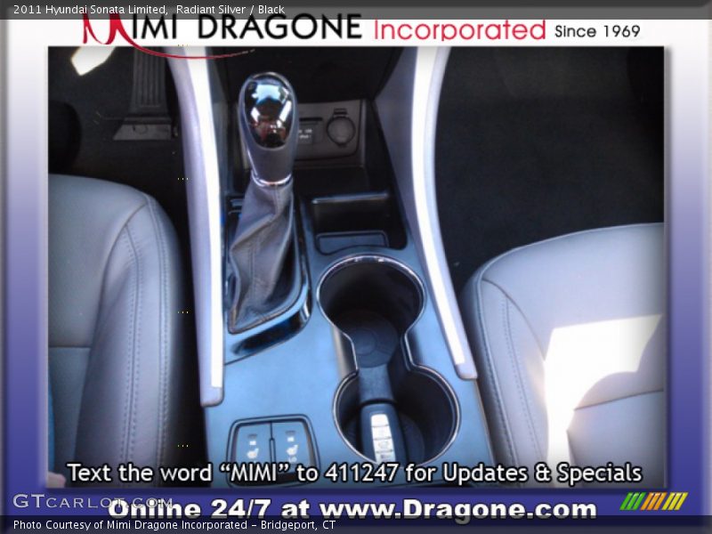 Radiant Silver / Black 2011 Hyundai Sonata Limited