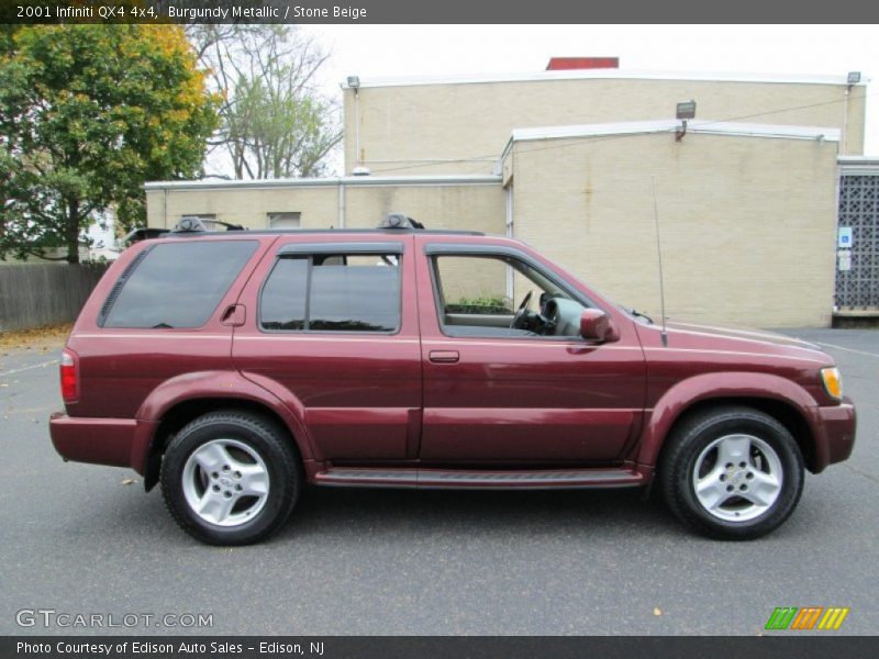 Burgundy Metallic / Stone Beige 2001 Infiniti QX4 4x4