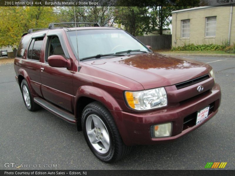 Burgundy Metallic / Stone Beige 2001 Infiniti QX4 4x4