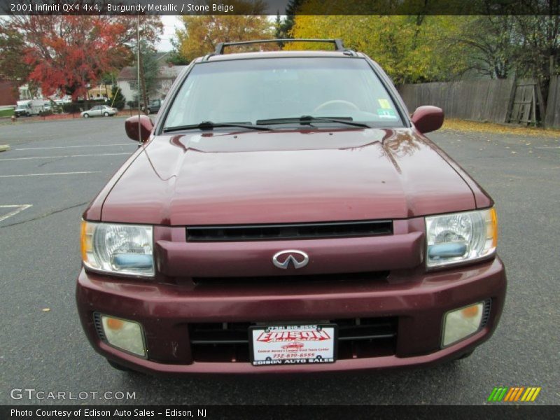 Burgundy Metallic / Stone Beige 2001 Infiniti QX4 4x4