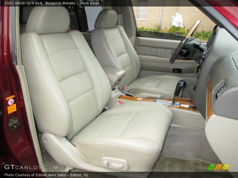 Burgundy Metallic / Stone Beige 2001 Infiniti QX4 4x4