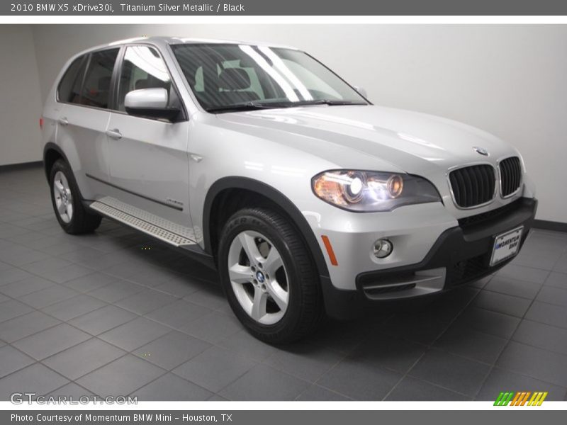 Titanium Silver Metallic / Black 2010 BMW X5 xDrive30i