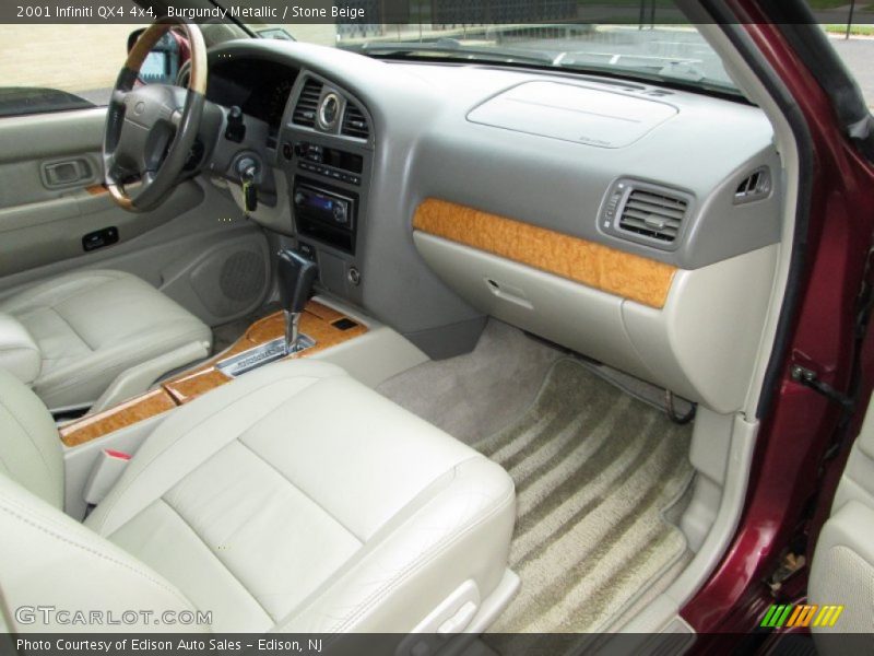 Burgundy Metallic / Stone Beige 2001 Infiniti QX4 4x4