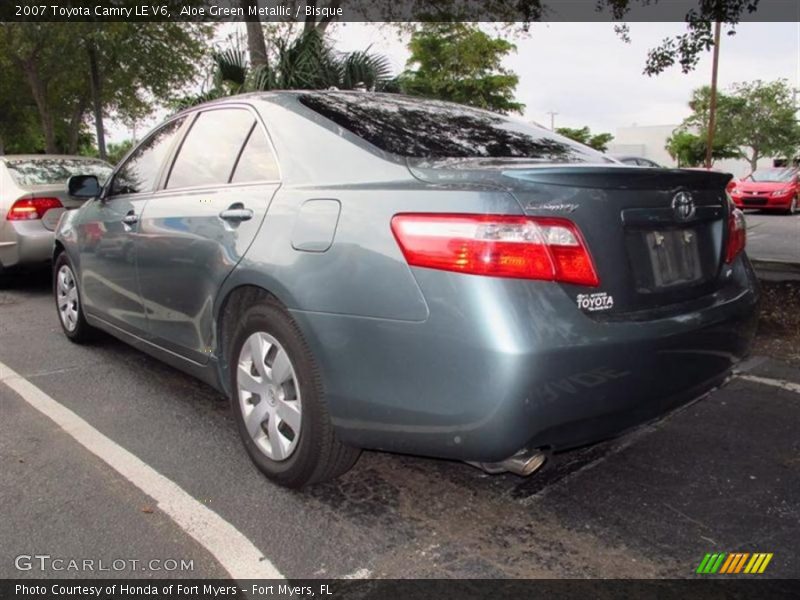 Aloe Green Metallic / Bisque 2007 Toyota Camry LE V6