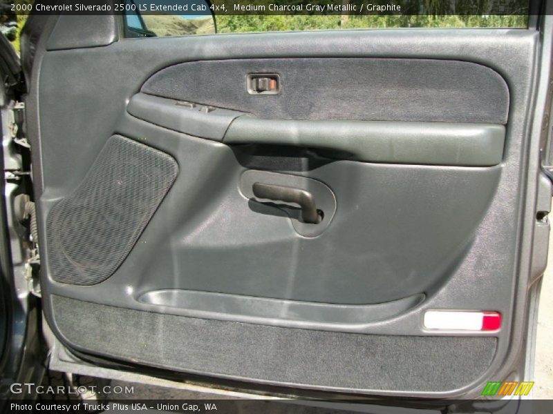 Medium Charcoal Gray Metallic / Graphite 2000 Chevrolet Silverado 2500 LS Extended Cab 4x4