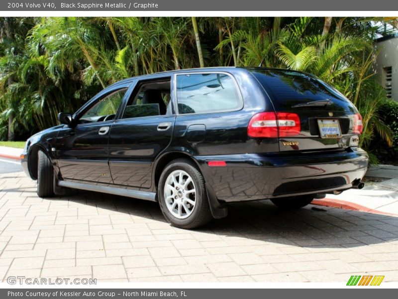 Black Sapphire Metallic / Graphite 2004 Volvo V40