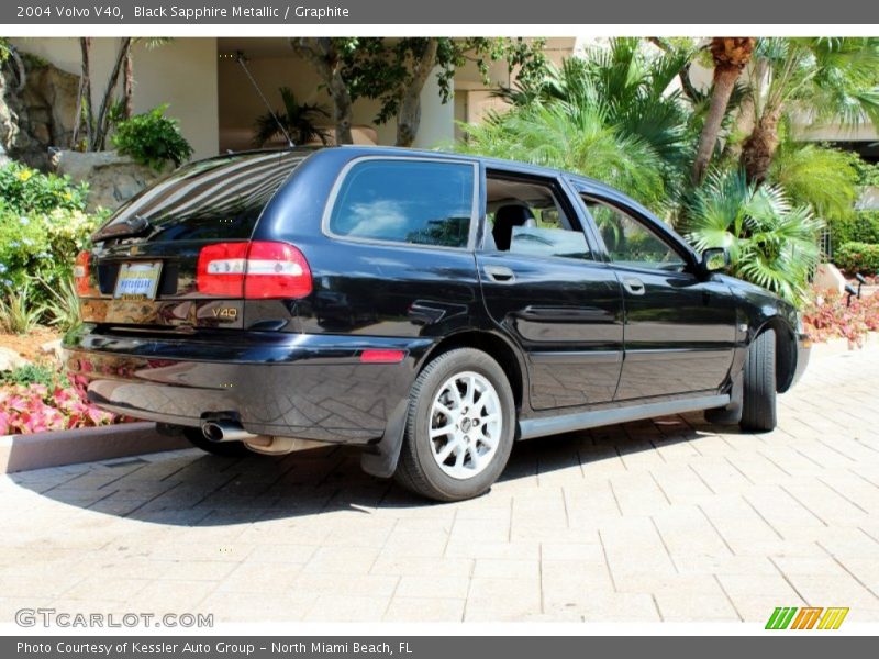 Black Sapphire Metallic / Graphite 2004 Volvo V40