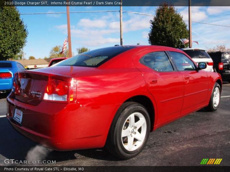 Inferno Red Crystal Pearl / Dark Slate Gray 2010 Dodge Charger SXT