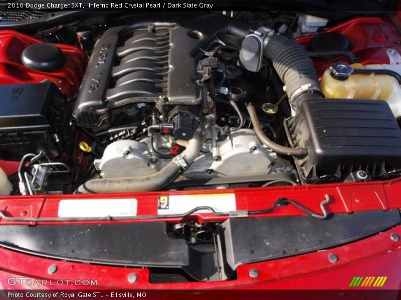 Inferno Red Crystal Pearl / Dark Slate Gray 2010 Dodge Charger SXT