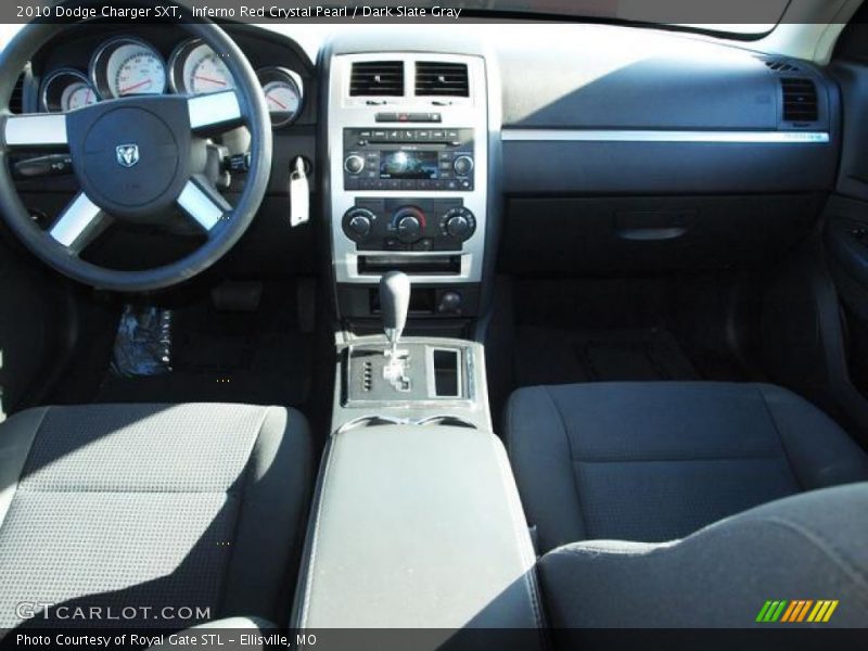 Inferno Red Crystal Pearl / Dark Slate Gray 2010 Dodge Charger SXT
