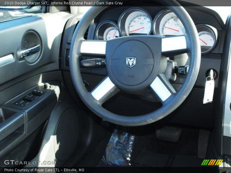 Inferno Red Crystal Pearl / Dark Slate Gray 2010 Dodge Charger SXT