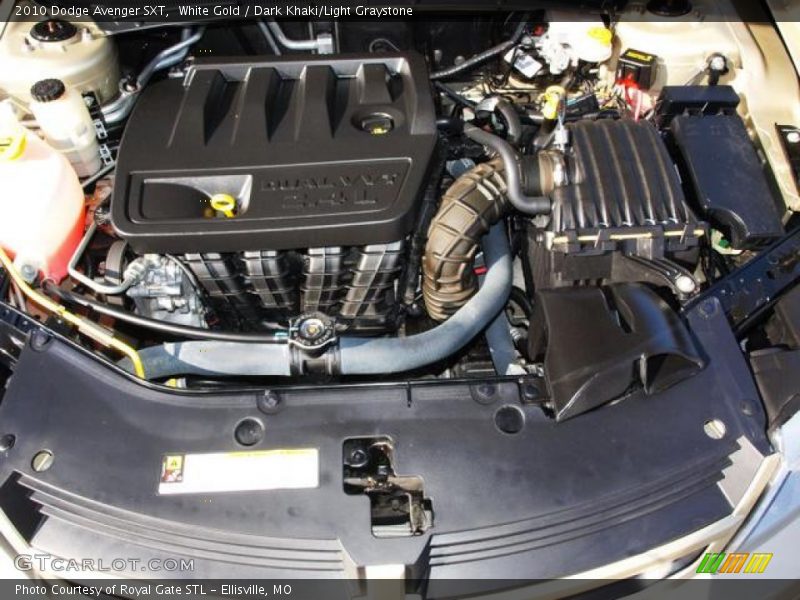 White Gold / Dark Khaki/Light Graystone 2010 Dodge Avenger SXT