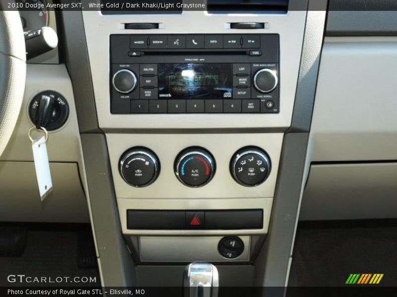 White Gold / Dark Khaki/Light Graystone 2010 Dodge Avenger SXT
