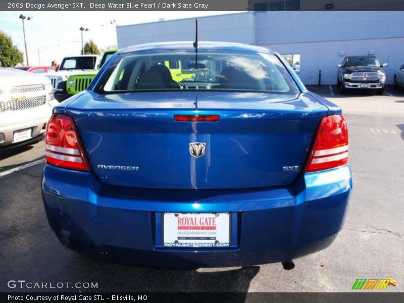 Deep Water Blue Pearl / Dark Slate Gray 2009 Dodge Avenger SXT