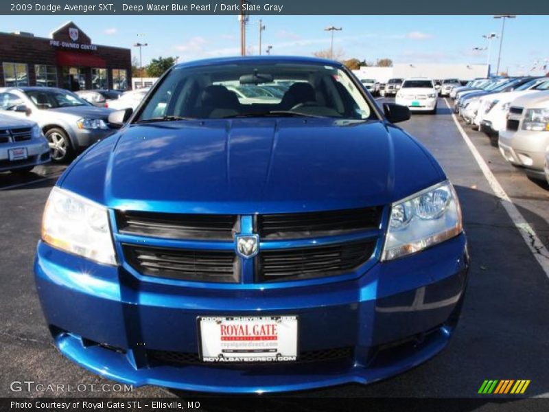 Deep Water Blue Pearl / Dark Slate Gray 2009 Dodge Avenger SXT