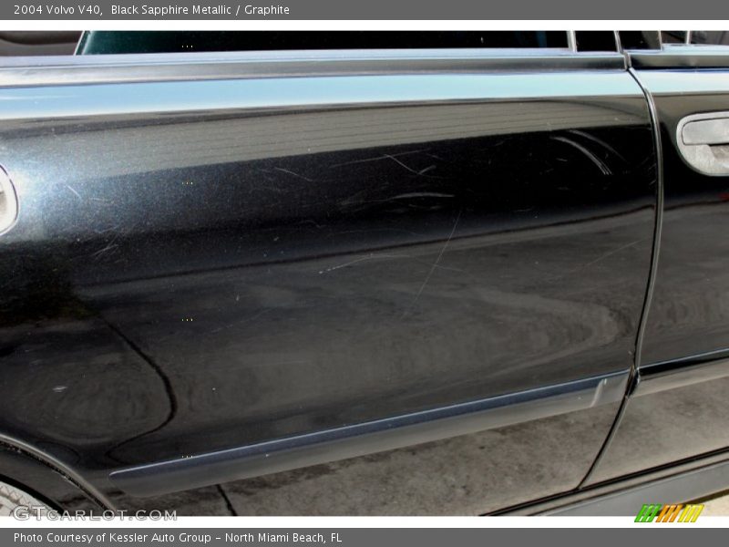 Black Sapphire Metallic / Graphite 2004 Volvo V40