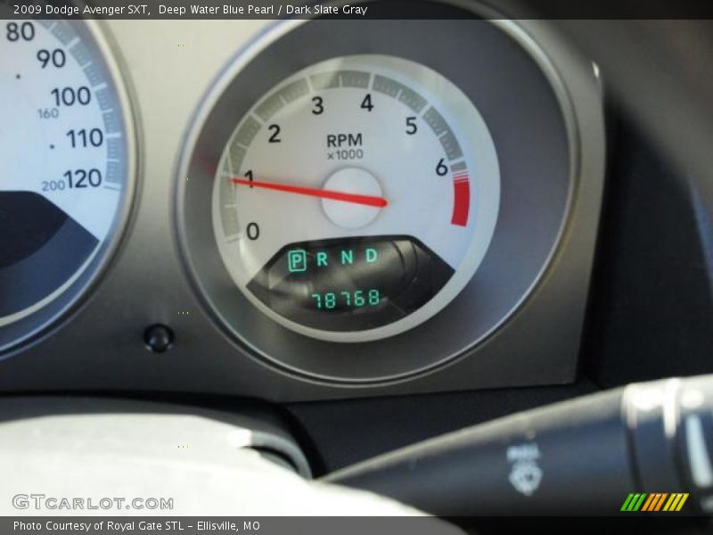 Deep Water Blue Pearl / Dark Slate Gray 2009 Dodge Avenger SXT