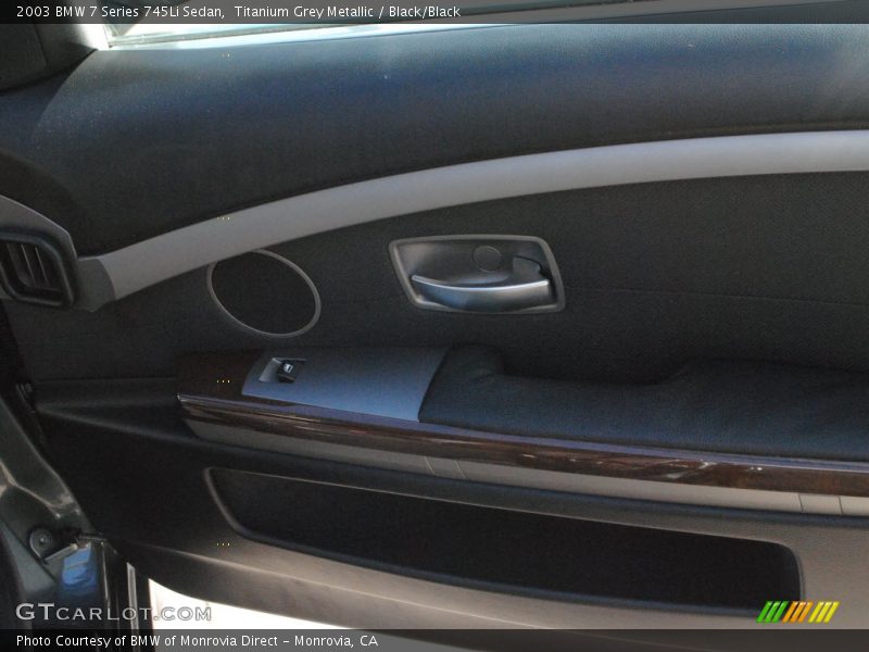 Titanium Grey Metallic / Black/Black 2003 BMW 7 Series 745Li Sedan