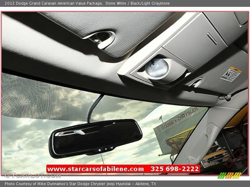 Stone White / Black/Light Graystone 2013 Dodge Grand Caravan American Value Package