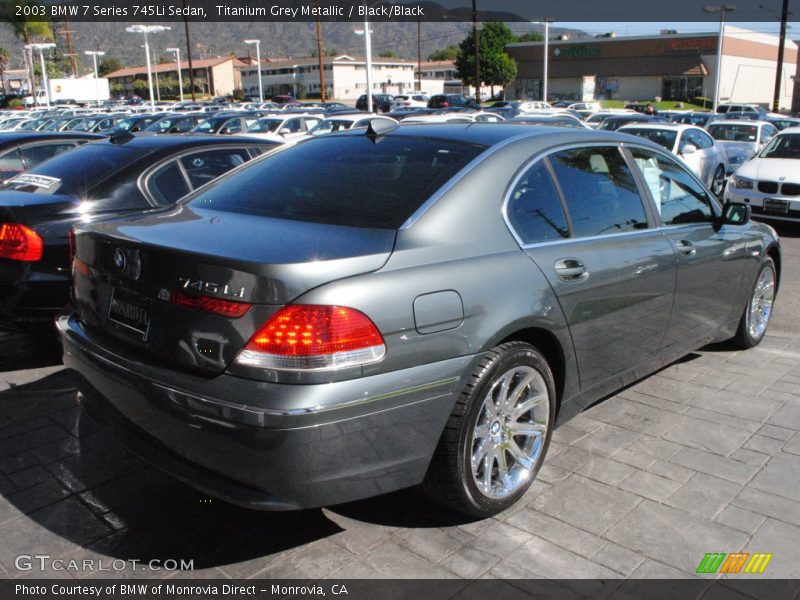 Titanium Grey Metallic / Black/Black 2003 BMW 7 Series 745Li Sedan