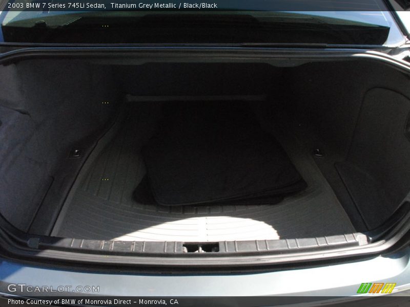 Titanium Grey Metallic / Black/Black 2003 BMW 7 Series 745Li Sedan