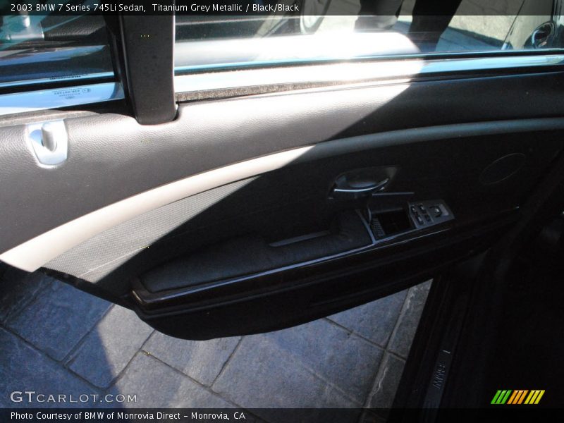 Titanium Grey Metallic / Black/Black 2003 BMW 7 Series 745Li Sedan