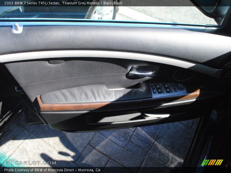 Titanium Grey Metallic / Black/Black 2003 BMW 7 Series 745Li Sedan