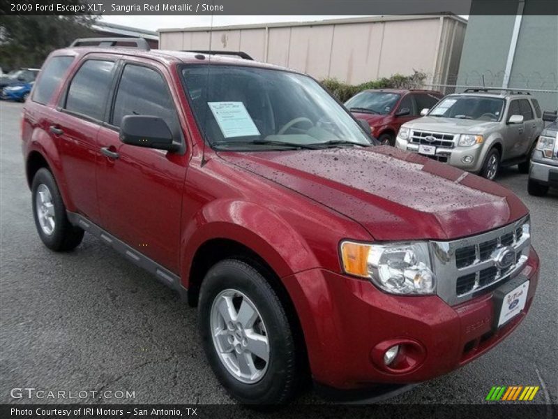 Sangria Red Metallic / Stone 2009 Ford Escape XLT