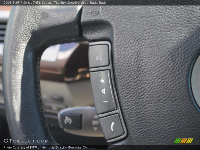 Titanium Grey Metallic / Black/Black 2003 BMW 7 Series 745Li Sedan