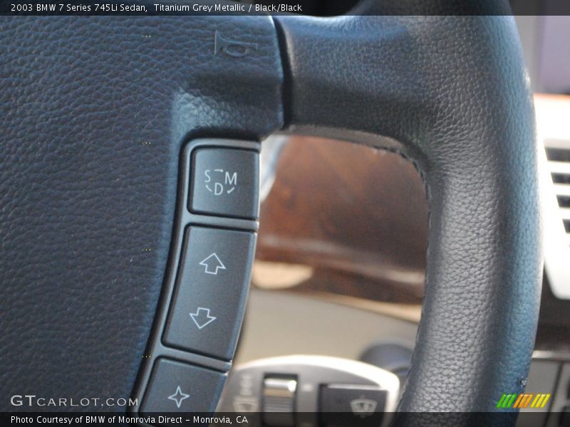 Titanium Grey Metallic / Black/Black 2003 BMW 7 Series 745Li Sedan
