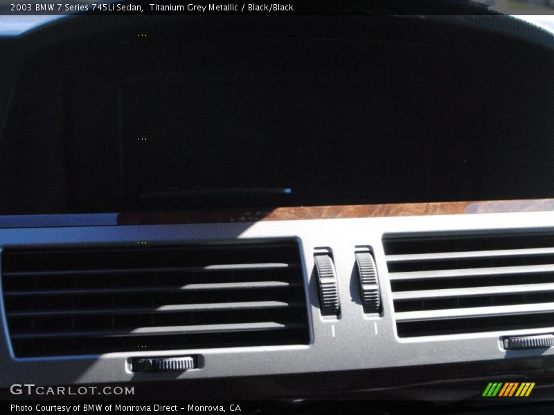 Titanium Grey Metallic / Black/Black 2003 BMW 7 Series 745Li Sedan