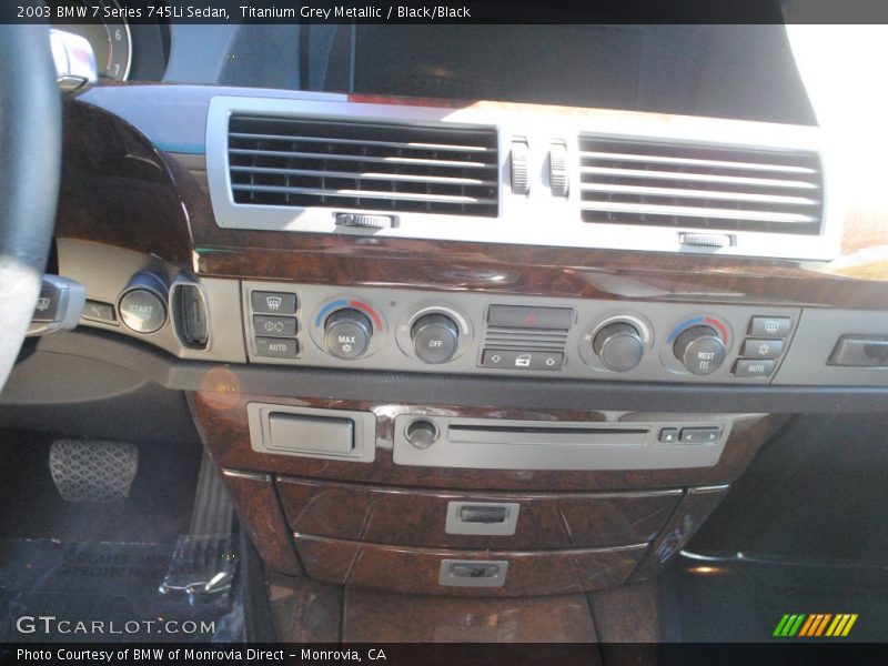 Titanium Grey Metallic / Black/Black 2003 BMW 7 Series 745Li Sedan