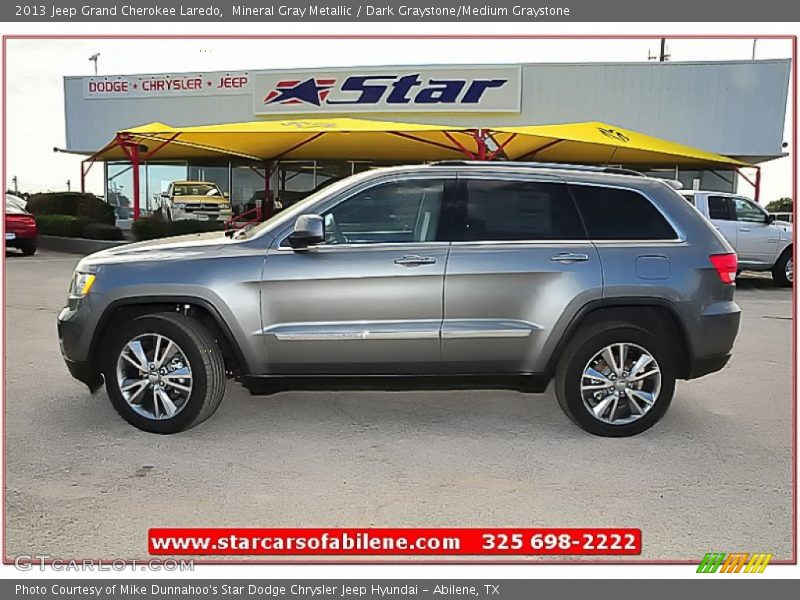 Mineral Gray Metallic / Dark Graystone/Medium Graystone 2013 Jeep Grand Cherokee Laredo