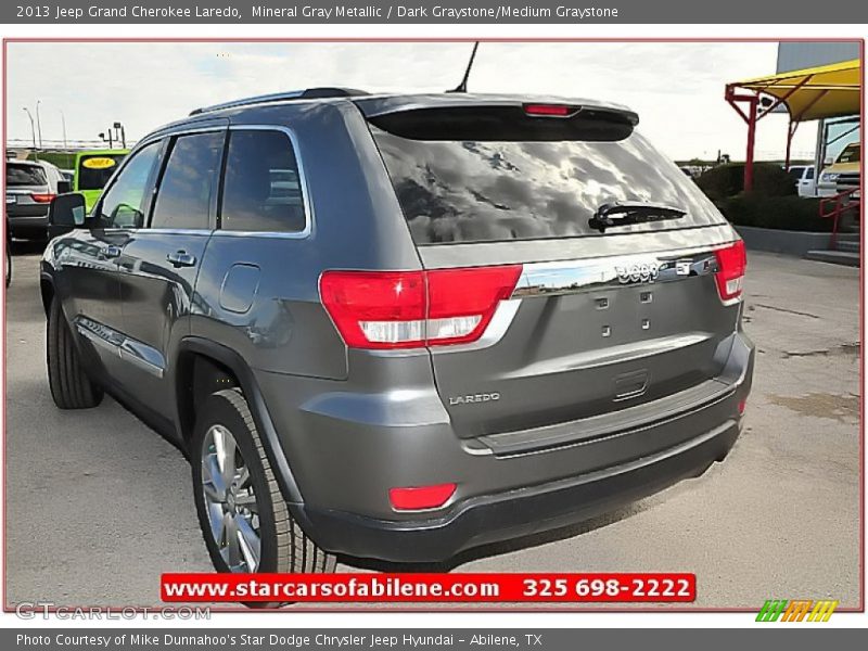 Mineral Gray Metallic / Dark Graystone/Medium Graystone 2013 Jeep Grand Cherokee Laredo