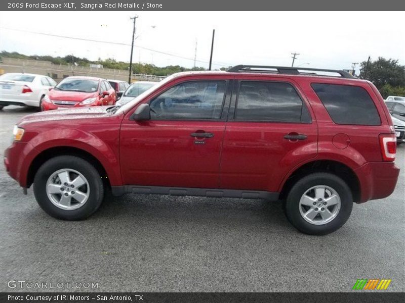 Sangria Red Metallic / Stone 2009 Ford Escape XLT