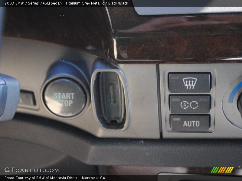Titanium Grey Metallic / Black/Black 2003 BMW 7 Series 745Li Sedan