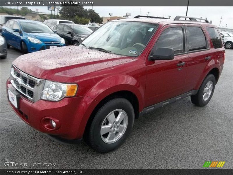 Sangria Red Metallic / Stone 2009 Ford Escape XLT