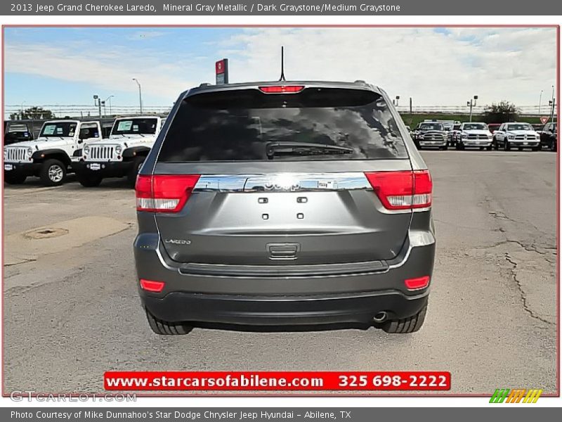 Mineral Gray Metallic / Dark Graystone/Medium Graystone 2013 Jeep Grand Cherokee Laredo