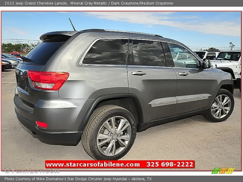 Mineral Gray Metallic / Dark Graystone/Medium Graystone 2013 Jeep Grand Cherokee Laredo