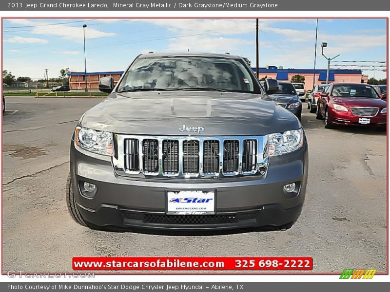Mineral Gray Metallic / Dark Graystone/Medium Graystone 2013 Jeep Grand Cherokee Laredo