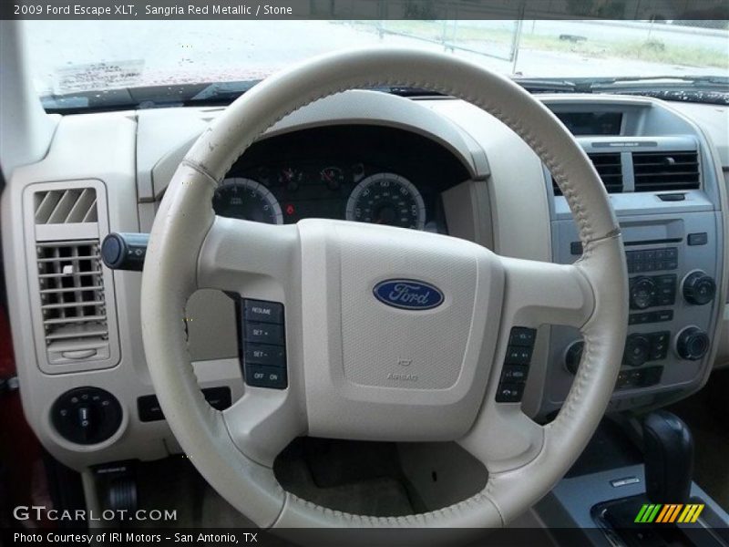 Sangria Red Metallic / Stone 2009 Ford Escape XLT