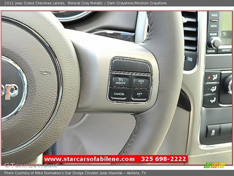 Mineral Gray Metallic / Dark Graystone/Medium Graystone 2013 Jeep Grand Cherokee Laredo