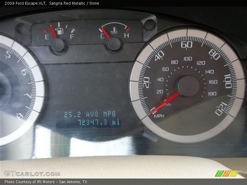 Sangria Red Metallic / Stone 2009 Ford Escape XLT