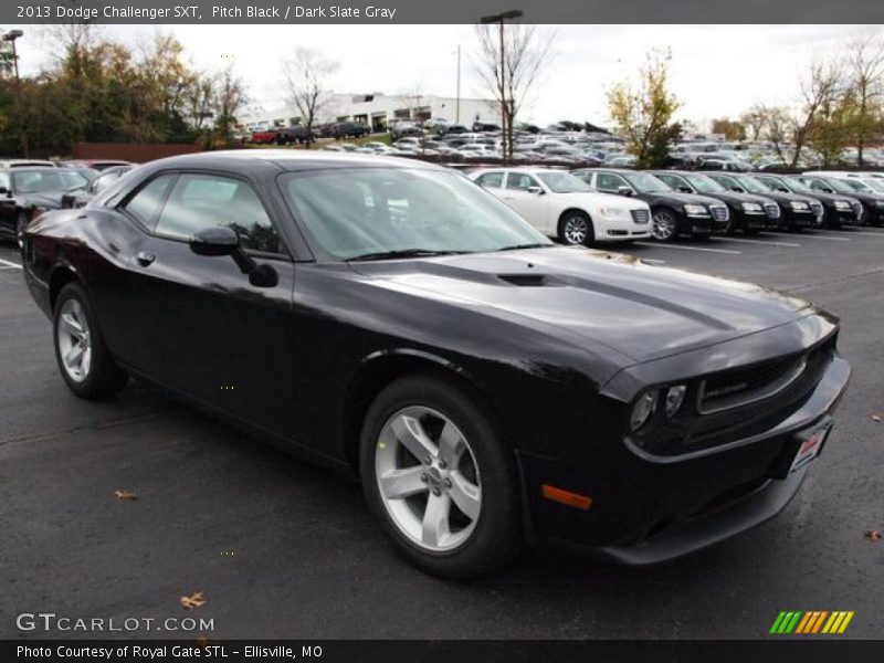 Pitch Black / Dark Slate Gray 2013 Dodge Challenger SXT