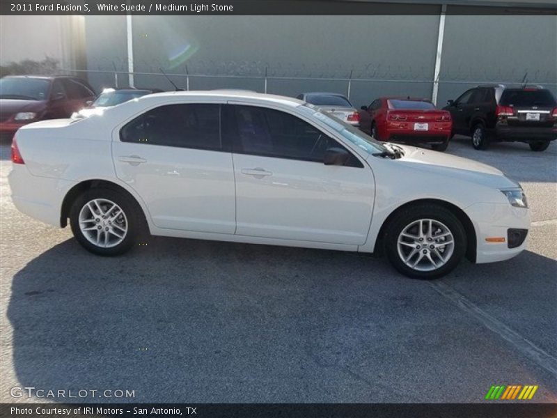 White Suede / Medium Light Stone 2011 Ford Fusion S