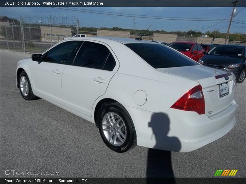 White Suede / Medium Light Stone 2011 Ford Fusion S