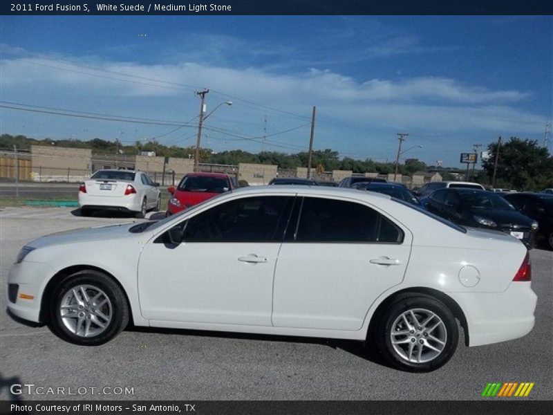 White Suede / Medium Light Stone 2011 Ford Fusion S