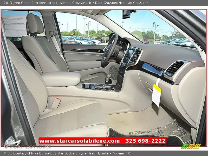 Mineral Gray Metallic / Dark Graystone/Medium Graystone 2013 Jeep Grand Cherokee Laredo