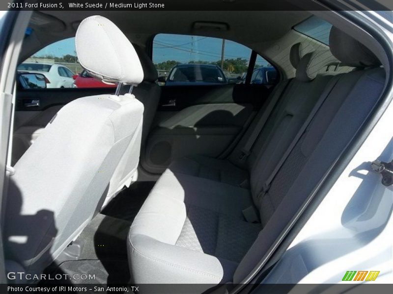 White Suede / Medium Light Stone 2011 Ford Fusion S