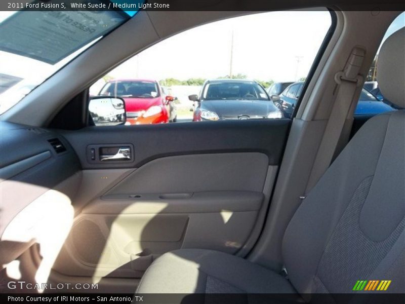 White Suede / Medium Light Stone 2011 Ford Fusion S